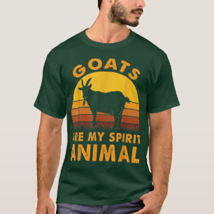 Camiseta Las cabras son mi espíritu Animales Granja de Gana