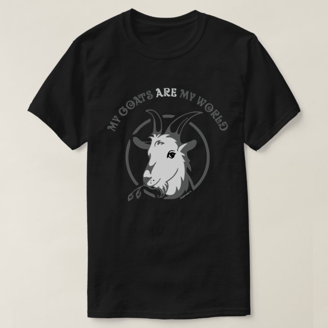 Camiseta LAS CABRAS SON MI MUNDO | por TotallyGoatally™ (Diseño del anverso)