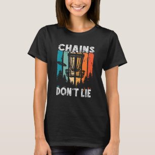 Camiseta Las cadenas retro no mienten Frolf Flying Frisbee