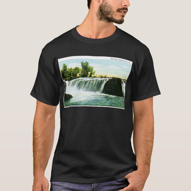 Camiseta Las caídas, Sioux Falls, Dakota del Sur (Anverso)