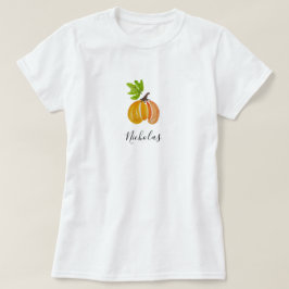 Camiseta Las calabazas acuarelas de Acción de Gracias Perso