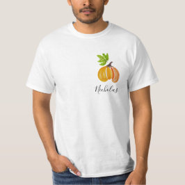 Camiseta Las calabazas acuarelas de Acción de Gracias Perso