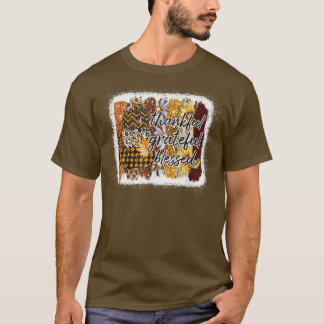 Camiseta Las Calabazas Benditas Agradecidas Caen En Otoño Q