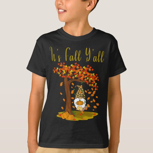 Camiseta Las calabazas de la caída del leopardo de Gnome Cu (Anverso)