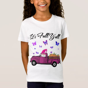 Camiseta Las calabazas de otoño imprimen un camión de la gr