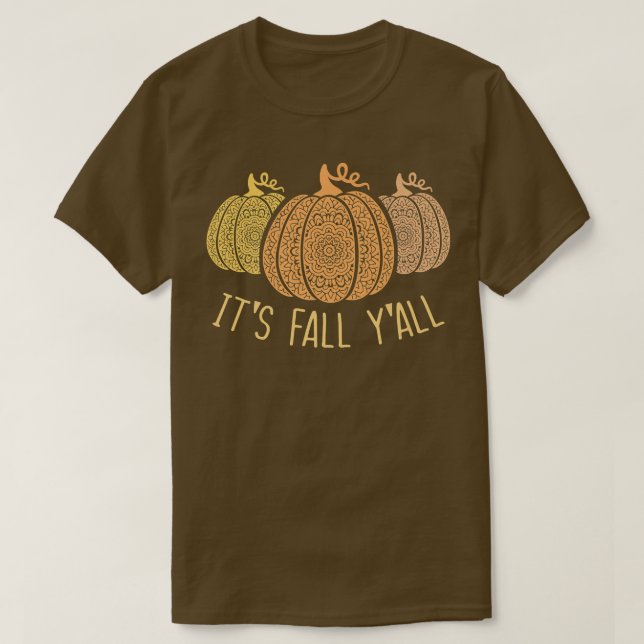 Camiseta Las calabazas del otoño de la estación otoño otoño (Diseño del anverso)