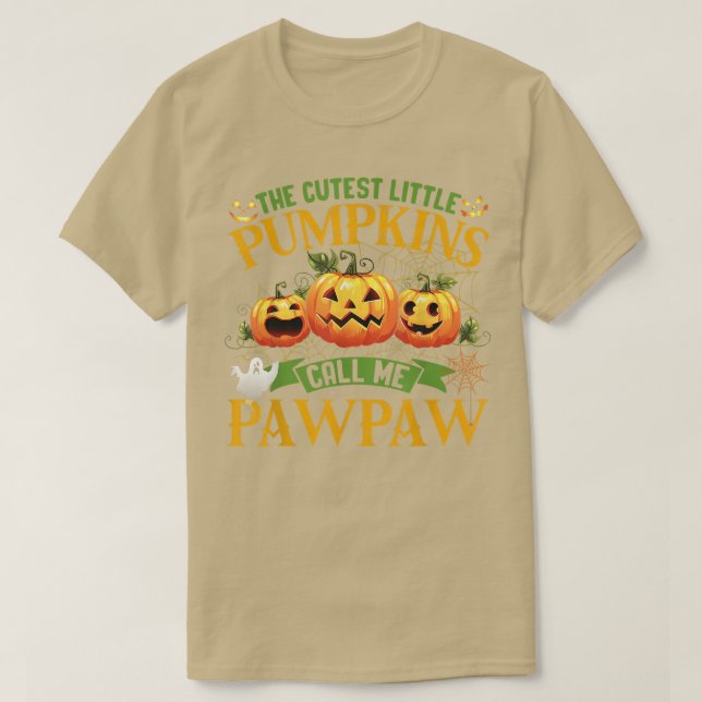 Camiseta Las calabazas más guapas me llaman Calabaza de Paw (Diseño del anverso)