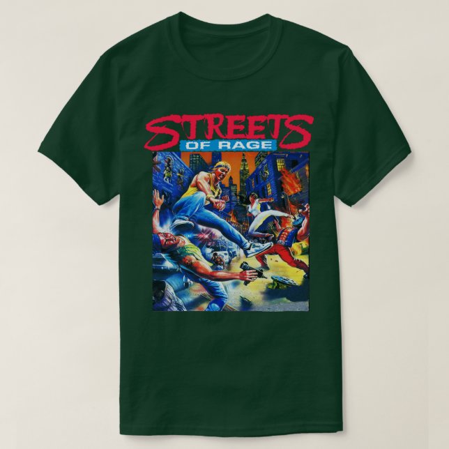 Camiseta Las calles de arte de la portada de la ira (Diseño del anverso)