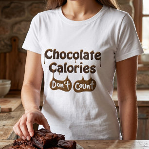 Camiseta Las calorías del chocolate no cuentan   Difusión d