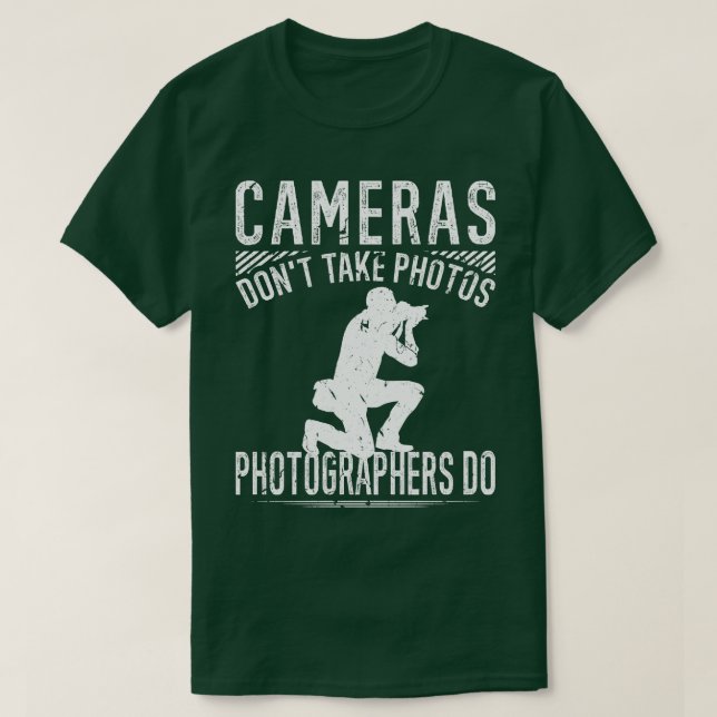 Camiseta Las cámaras no toman fotos de los fotógrafos (Diseño del anverso)