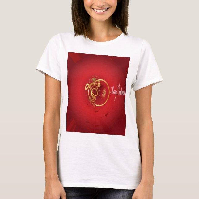 Camiseta Las campanas de jingle de los Navidades rojos tien (Anverso)