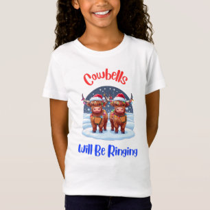 Camiseta Las campanas de vaca sonarán Navidades en las vaca