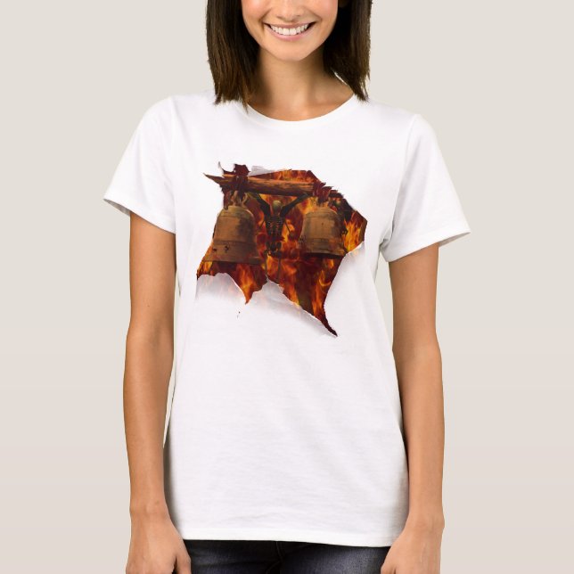 Camiseta Las campanas del infierno (Anverso)
