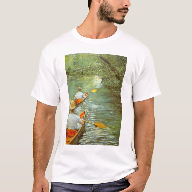 Camiseta Las canoas, Perissoires de Gustave Caillebotte (Anverso)