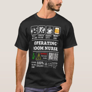 Camiseta Las Capacidades De Enfermeras De La Sala De Operac