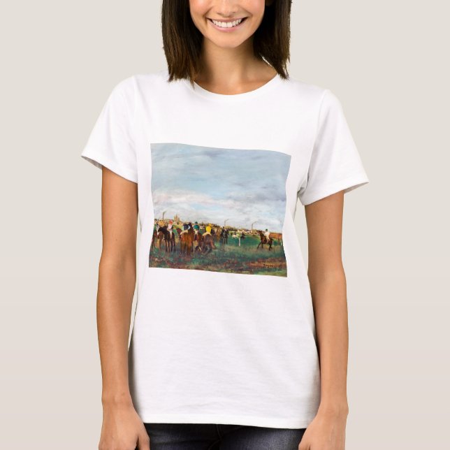 Camiseta Las carreras de caballos, Edgar Degas (Anverso)