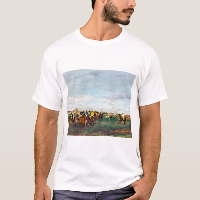 Camiseta Las carreras de caballos, Edgar Degas (Anverso)