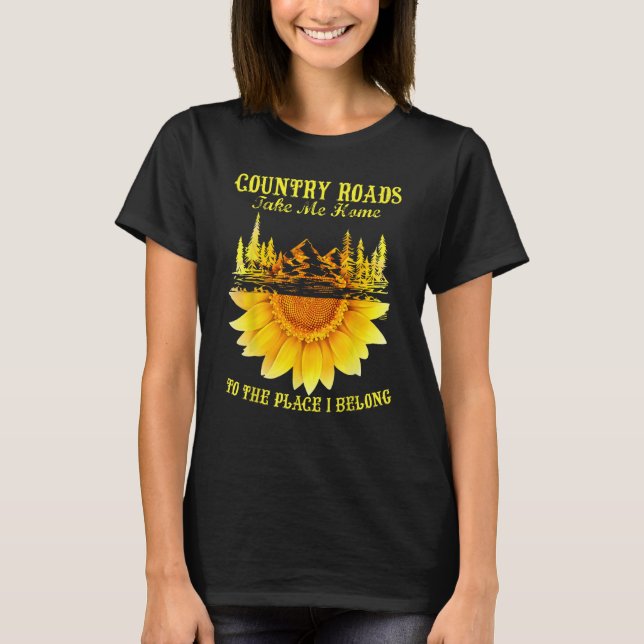 Camiseta Las Carreteras De Los Campos De Girasol Me Llevan  (Anverso)