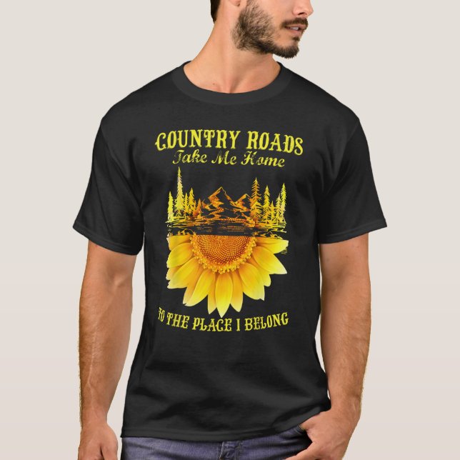 Camiseta Las Carreteras De Los Campos De Girasol Me Llevan  (Anverso)