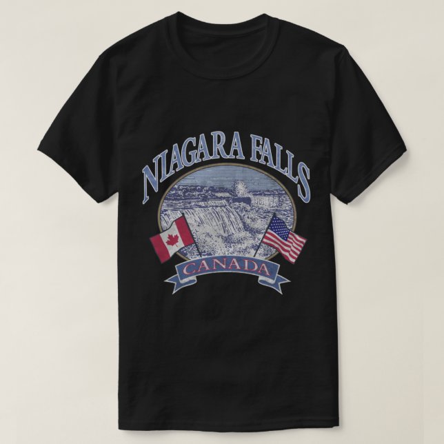 Camiseta Las cataratas de la Americana Niagara Escena Canad (Diseño del anverso)