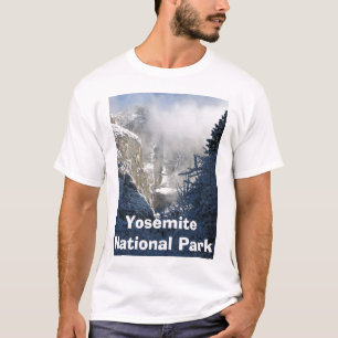 Camiseta las cataratas de Yosemite en invierno