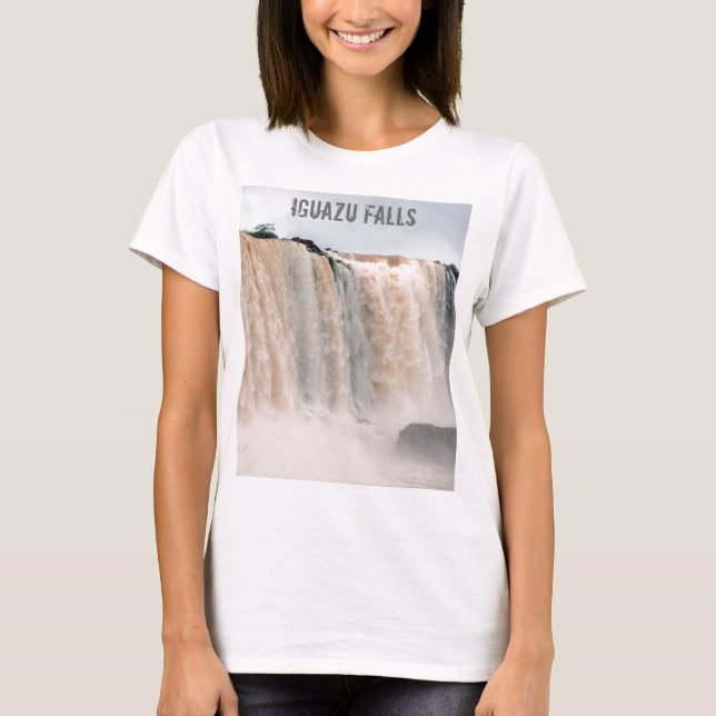 Camiseta Las cataratas del Iguazú el Brasil/la Argentina (Anverso)