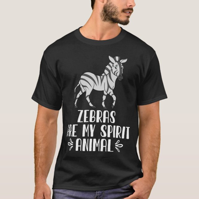 Camiseta Las cebras son mi animal espiritual (Anverso)