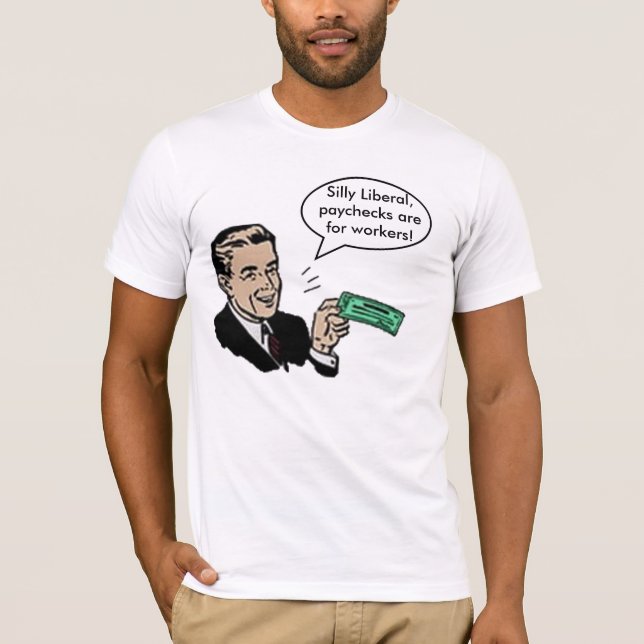 Camiseta Las cheques liberales tontas están para los (Anverso)