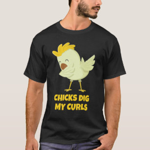 Camiseta Las chicas cavan mis rizos, pequeño camisón camisó
