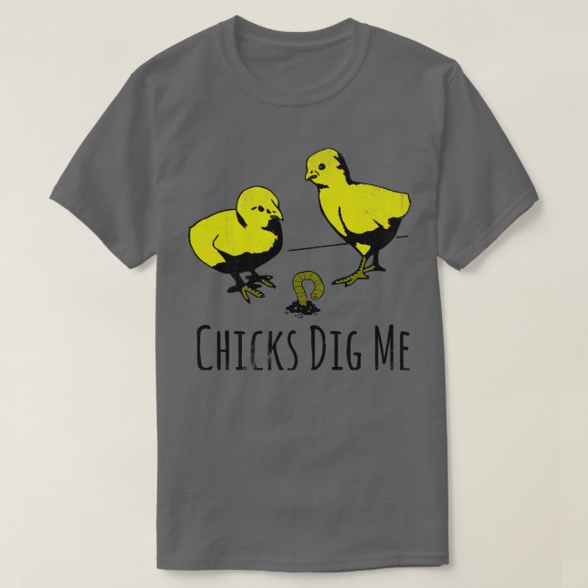 Camiseta Las chicas me cavan (Diseño del anverso)