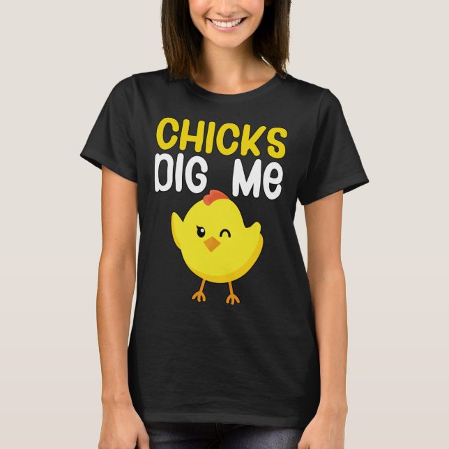 Camiseta Las chicas me cavan (Anverso)