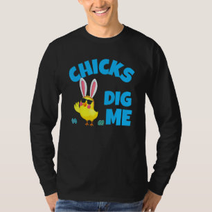 Camiseta Las chicas me cavan hombres niños Caza divertida d