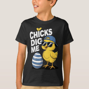 Camiseta Las chicas me cavan niño pequeño niño de Pascua ni