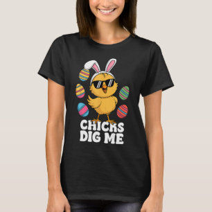 Camiseta Las chicas me cavan niños pequeños de Pascua Feliz
