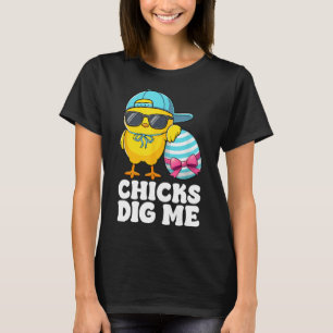 Camiseta Las chicas me cavan niños pequeños de Pascua Feliz