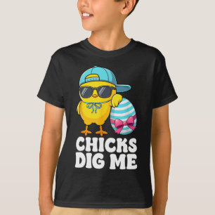 Camiseta Las chicas me cavan niños pequeños de Pascua Feliz