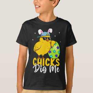 Camiseta Las chicas me cavan niños pequeños de Pascua Feliz