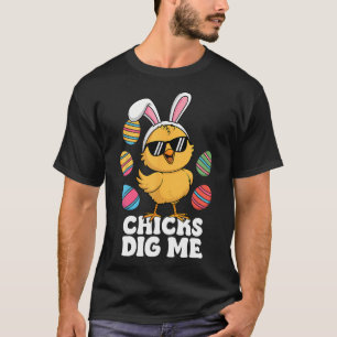 Camiseta Las chicas me cavan niños pequeños de Pascua Feliz