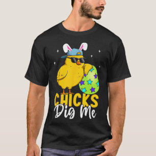Camiseta Las chicas me cavan niños pequeños de Pascua Feliz