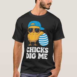 Camiseta Las chicas me cavan niños pequeños niños de Pascua