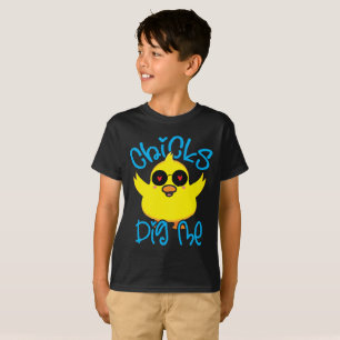 Camiseta Las chicas me cavan una Pascua divertida
