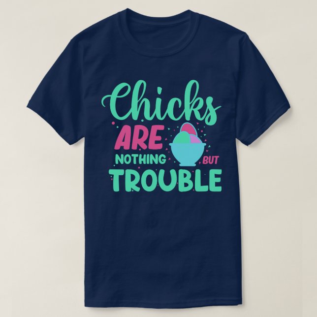 Camiseta Las chicas no son más que problemas (Diseño del anverso)