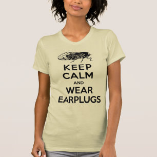 Camiseta ¡Las CIGARRAS están aquí! Mantenga los auriculares