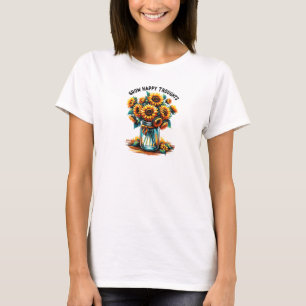 Camiseta Las citas de motivación crecen alegres pensamiento