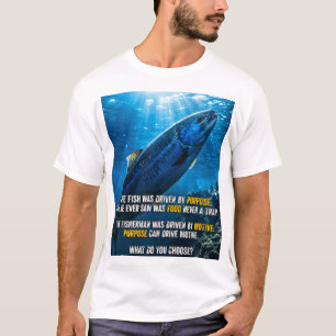 Camiseta Las citas filosóficas del pez y el pescador