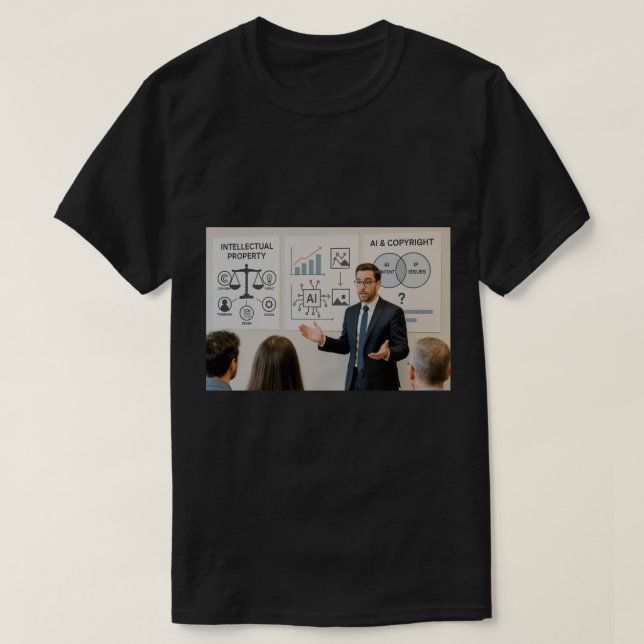 Camiseta Las complejidades de la ley de derechos de autor d (Diseño del anverso)