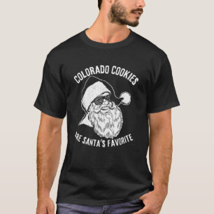 Camiseta Las cookies de Colorado son favoritas de Santa