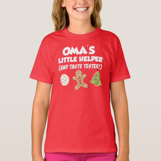 Camiseta Las cookies de los pequeños Navidades de la compañ (Anverso)