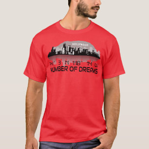 Camiseta Las coordenadas GPS de la línea aérea de Los Ángel
