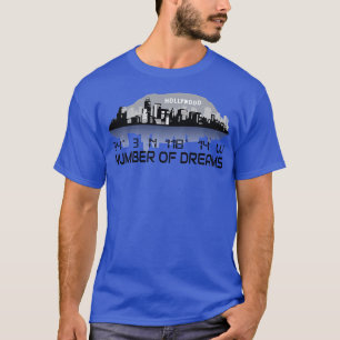 Camiseta Las coordenadas GPS de la línea aérea de Los Ángel